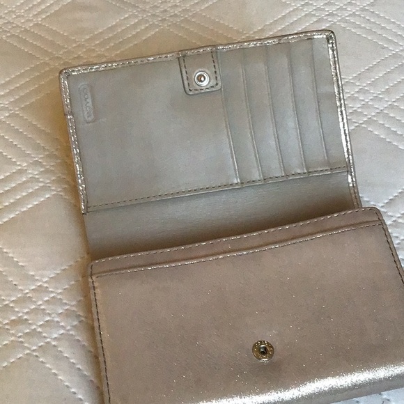 Coach Shimmering Silver Wallet - Picture 4 of 8